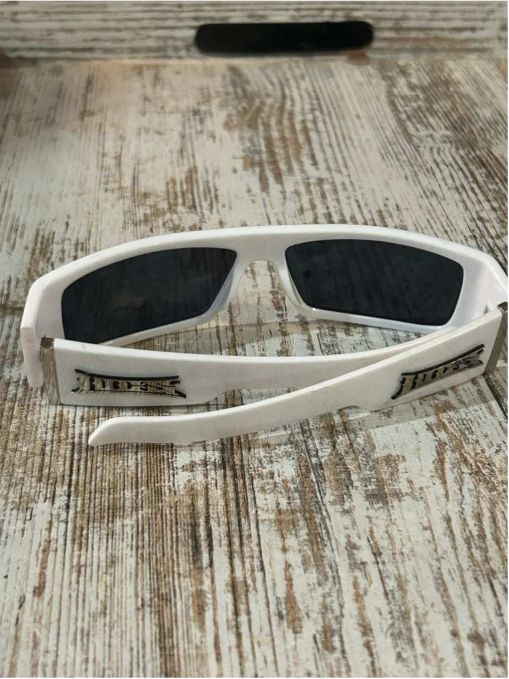Men's Locs Sunglasses One Size White and Black